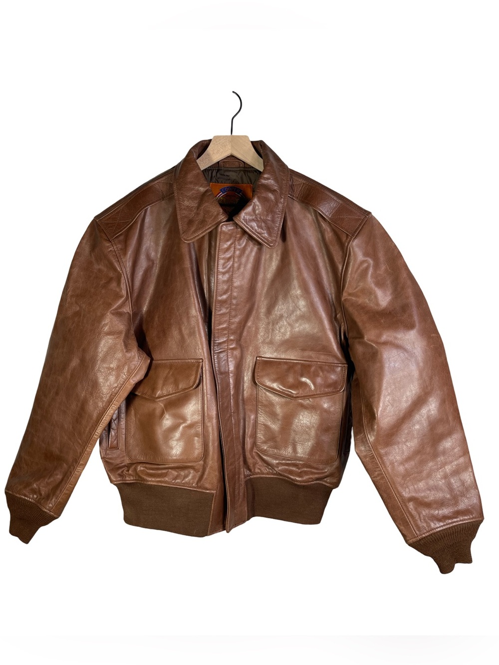 Cooper A-2 Us Wings Brown Leather
Russett Buffalo Jacket Size 2XL
